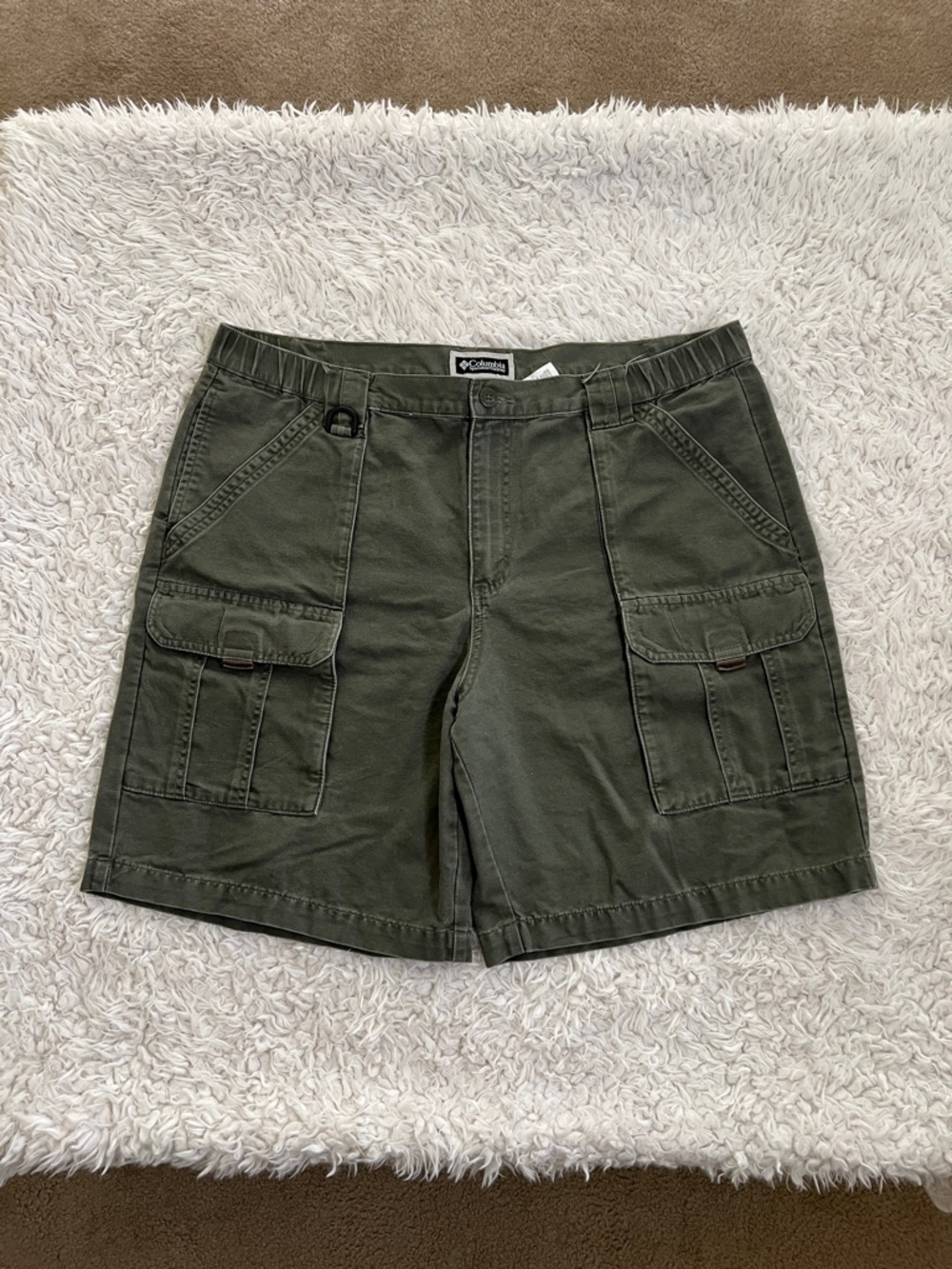 Columbia Men's Shorts Green Sportswear Outdoor Size Large
